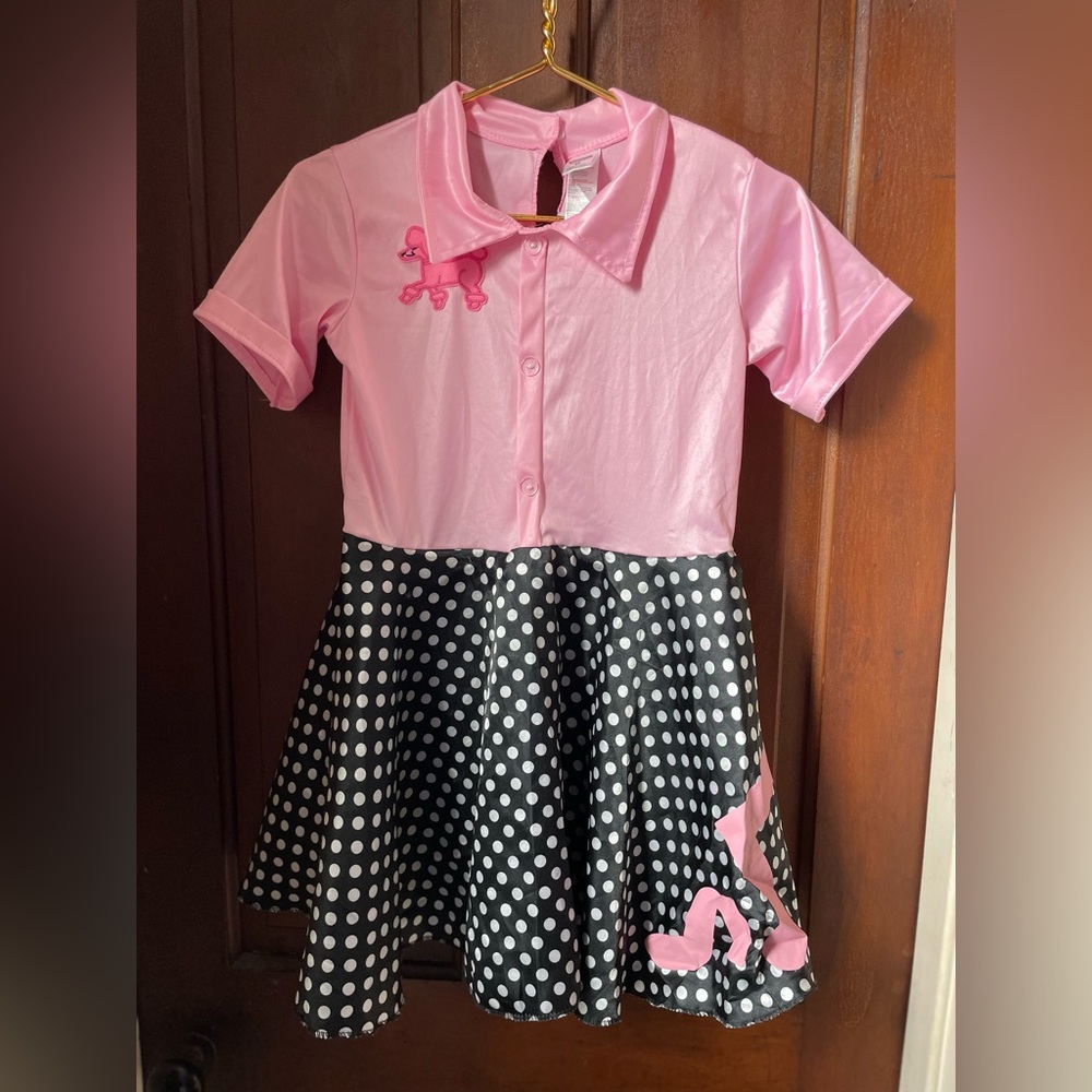 Fun Shack girls large 50’s dress costume